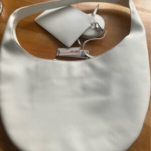 We-Ar4 the H Hobo Bag White Women's Bag NWT